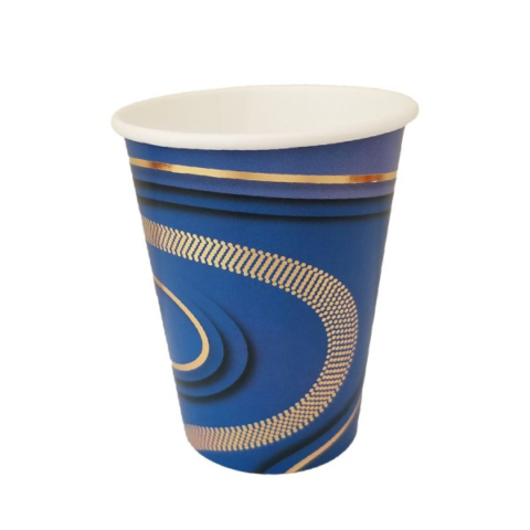 VASO POLIP ONDAS AZUL X8