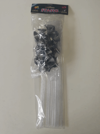 PALITO P/GLOBO DESTELLO PLATA X25