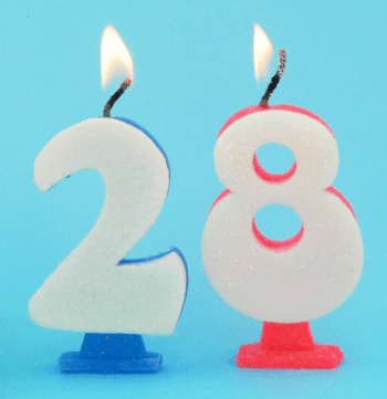 VELA NRO BRILLO CELESTE Nº4 X1