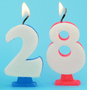 VELA NRO BRILLO CELESTE Nº2 X1