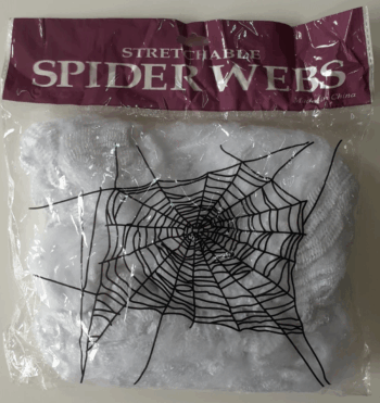 TELA ARAÑA 100GRS BCA Y NEG X1