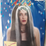 PELUCA MORTICIA BL/NEGRA (68038) X1