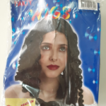 PELUCA BUCLES NEGRA X1