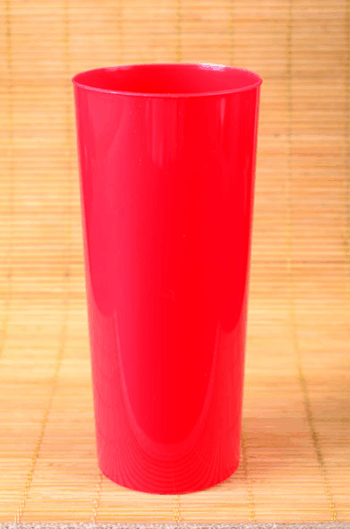 VASO T. LARGO PP ROJO X10
