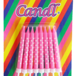 VELA ROSA LUN BCO X8