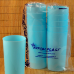 VASO TRAGO LARGO PP CELESTE PASTEL X10