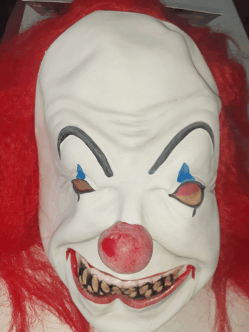 MASCARA LATEX PAYASO MALO X1