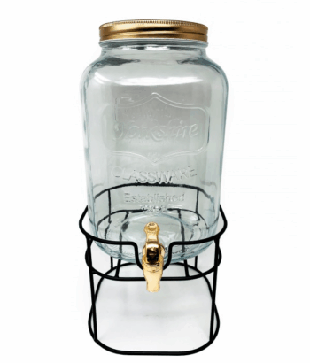 DISPENSER VIDRIO 8LTS APROX C/TAPA X1