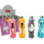 BOTELLA VIDRIO 600CC C/FUNDA SILIC X1