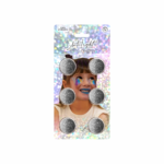 MAQUILLAJE GLITTERS X6 PLATA