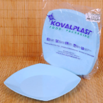 PLATO POSTRE 17CM PP CUAD. CTE PASTEL X10