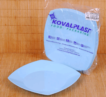 PLATO POSTRE 17CM PP CUAD. CTE PASTEL X10
