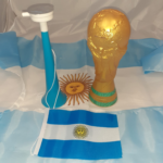 CORNETA ARG 30CM APROX C/BANDERA X1