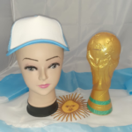 GORRA CELESTE Y BLANCA X1