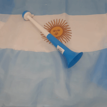 CORNETA ARG 35CM BICOLOR X1