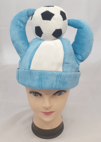 SOMBRERO ARG VIKINGO C/PELOTA X1