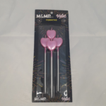 VELA FORMA CORAZON ROSA 16CM 4