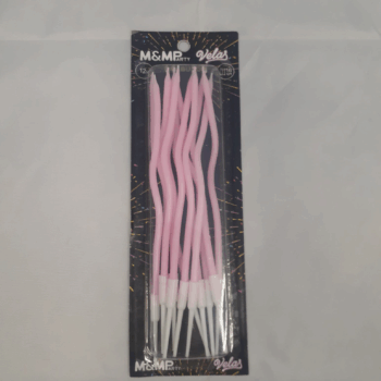 VELA TIRABUZON METALIZ ROSA X12