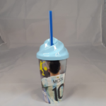 VASO 400CC C/TAPA HELADO Y SORB X1