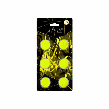 MAQUILLAJE ART AMARILLO FLUO BLI X6