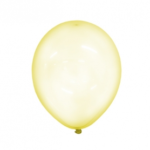 GLOBO 14" CRISTAL PASTEL AMARILLO X50