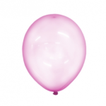 GLOBO 14" CRISTAL PASTEL ROSA X50