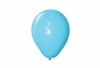 GLOBO LISO 9" CELESTE PRT X50