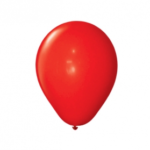 GLOBO LISO 9" ROJO PRT X50