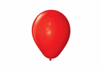 GLOBO LISO 9" ROJO PRT X50