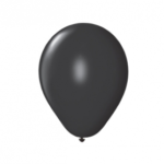 GLOBO LISO 9" NEGRO PRT X50