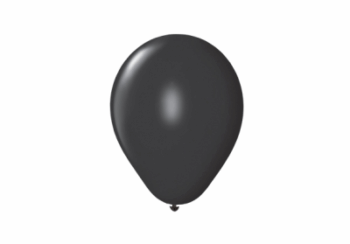 GLOBO LISO 9" NEGRO PRT X50