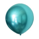 GLOBO CHROME TURQUESA 12" X10