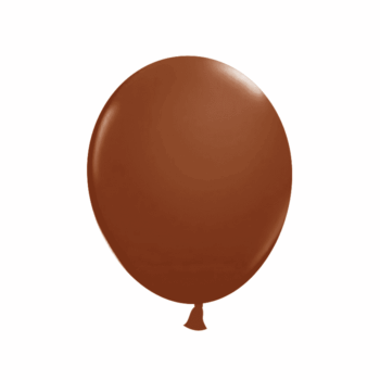 GLOBO LISO MARRON GLOBOLANDIA 9" X50