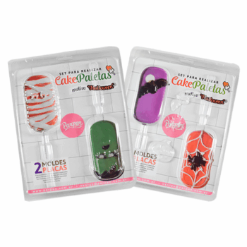 SET DE PLACAS PLATEAS 01 HALLOWEEN X2