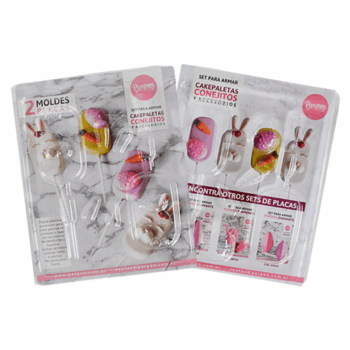 SET DE PLACAS PALETA CONEJO Y ACC X2