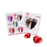 SET PLACA CORAZONES DIAMANTES X2