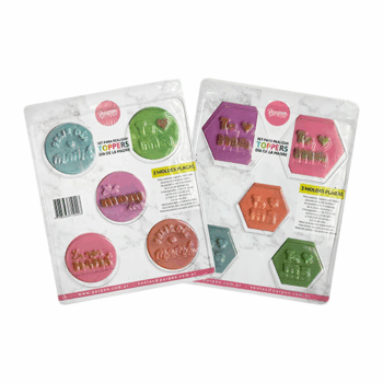 SET PLACA TOPPERS DIA MADRE X2