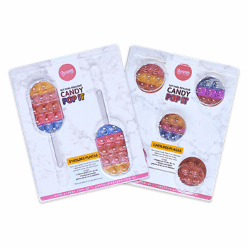 SET PLACAS CANDY POP IT X2