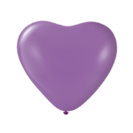 GLOBO 9" PERL CORAZON LILA X25