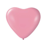 GLOBO CORAZON ROSA STANDARD 12" X25