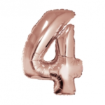 GLOBO METALIZADO 36CM ROSA GOLD NRO 4 X1