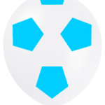 GLOBO 12" FUTBOL GAJOS CTE C/BCO X12