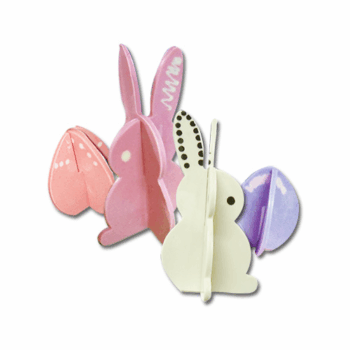 PLACA P575 CONEJO + HUEVO 3D X1