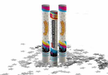 CAÑON BOMBUCHA 40CM ESTRELLAS METAL X1