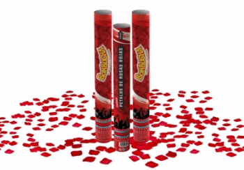 CAÑON BOMBUCHA 40CM PET ROSA ROJO X1