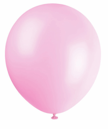 GLOBO 12" PERLADO ROSA X10