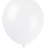 GLOBO 12" PERLADO BCO X10