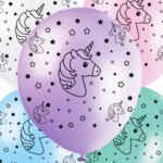 GLOBO 12" IMPRESO UNICORNIO X12