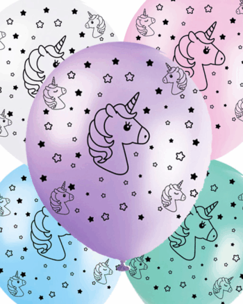 GLOBO 12" IMPRESO UNICORNIO X12