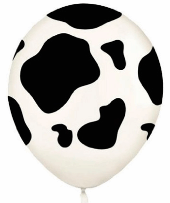 GLOBO 12" IMPRESO VACA X12